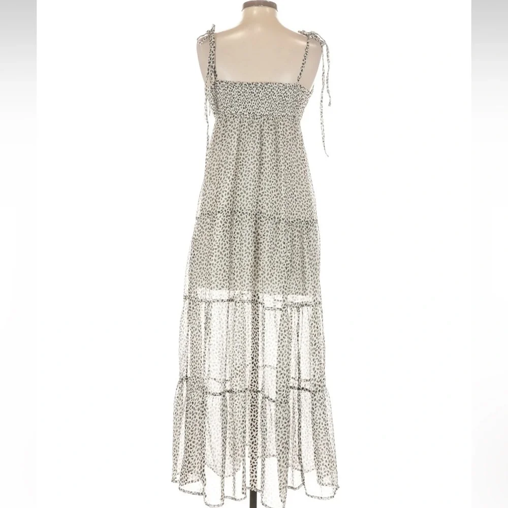 Abercrombie & Fitch Black and White Patterned Maxi Dress